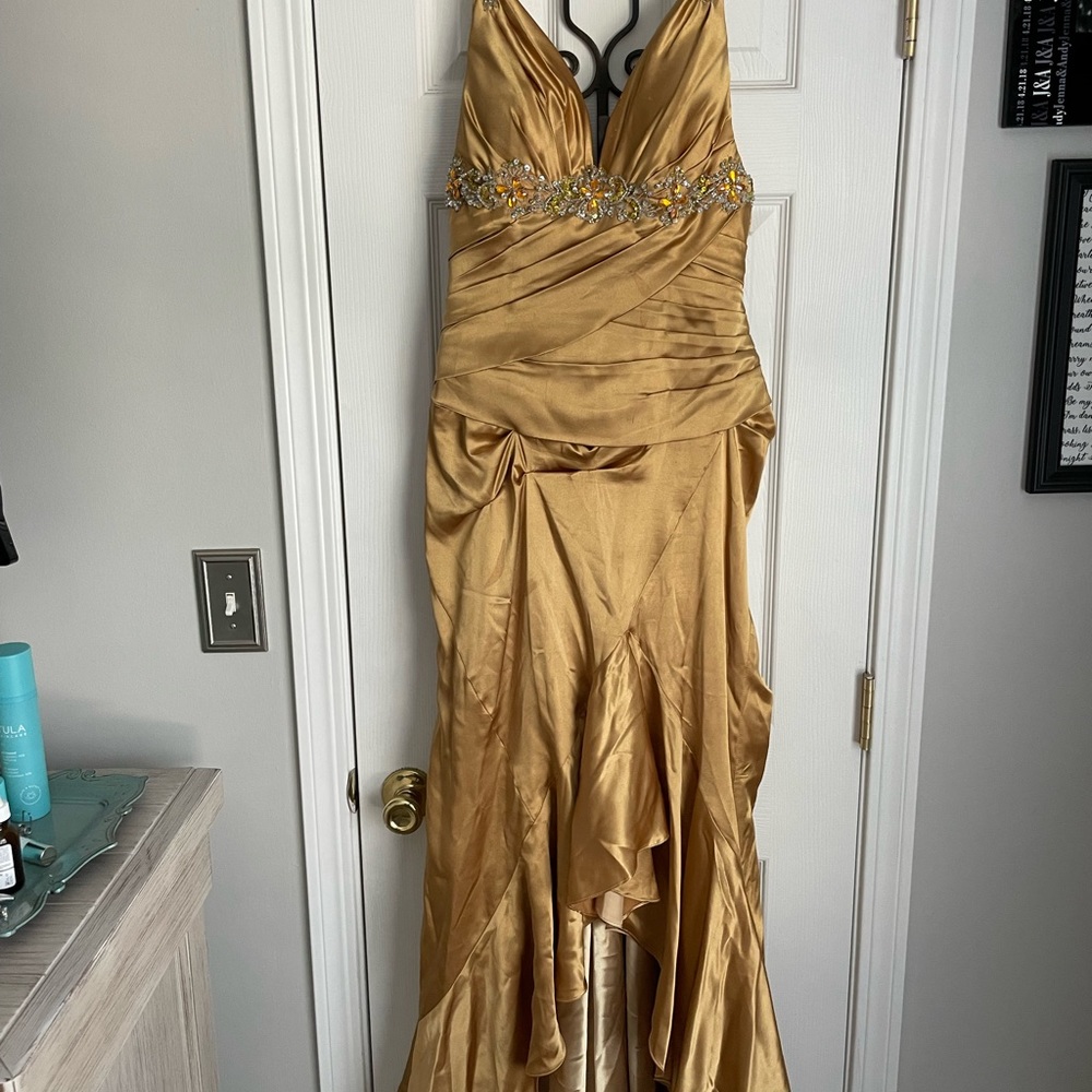 Mary’s Bridal Gold Beaded Gown